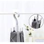 Thinkmay Rotating Handbag Hanger for Closet Purse Organizer Tie Rack Belt Hanger, 4 Pack Plastic Hanging Closet Organizer Holder for Belt,Tie, Bag, Purse,Scarves, Jeans,Clothes Wardrobe Hanger (Grey)