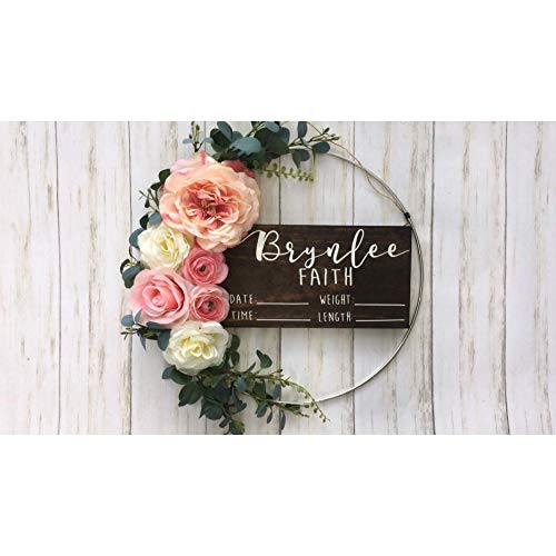 Hospital Door Hanger - Floral - Baby Girl - Shabby Chic