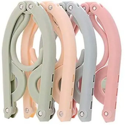 SmilerM 12 Pcs Portable Suit Clothes Hangers, Space Saving and Lightweight Foldable Clothing Hangers, Ideal for Travel & Home SmilerM 12 Pcs Portable Suit Clothes Hangers, Space Saving and Lightweight Foldable Clothing Hangers, Ideal for Travel & Home