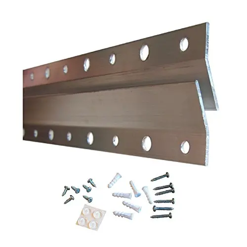 French Cleat Hanger 10 Inch - 2 Pack - Picture, Mirror, Whiteboard, Pallet or Panel Wall Mount Bracket - Z Bar Hanger Supports 50 lbs