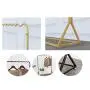Coat Racks Home Storage Floor-Standing Solid Wood Wavy Hanger Coat Rack for Bedroom Living Room Door Hanger Multifunctional (Size : 39-inches）