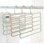 10pcs Random Color 5-Layer Clothes Hanger Drying Racks Multi-Functional Innovative Hanger Multi-Storey Scarf Racks Anti-Slip Pants Folder