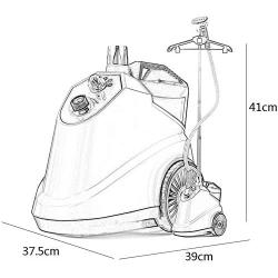 HWZXBCC 1800W,Large Steam Hanging Ironing Machine,Full Brass Design 3.8L Large Water Tank, Clothing Store Household Intelligent One Machine Hanging Ironing Machine