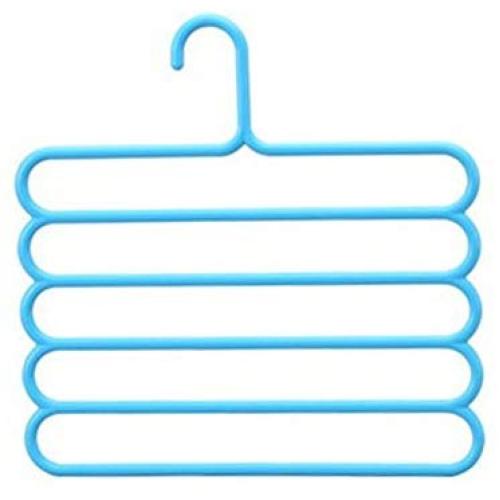 lliang Hangers Multi-Purpose Clothes Hanger Practical 5 Layers Pants Hanger Scarf Tie Rack Space Saving Clothes Hanger Home Organizer