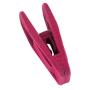 Corodo Velvet Hangers Clips, Hot Pink Hanger Clips, 80 Pack Strong Finger Flocked Clips for Use with Slim-line Clothes Velvet Hangers