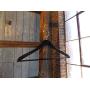NAHANCO 8217CH Flat Suit Hanger, Chrome Hook, 17", Black (Pack of 100)