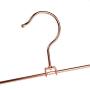 Amber Home Shiny Metal Slacks Pants and Skirt Hanger with Adjustable Clips Hang Rack with Swivel Hook (Copper, 12 Pack)