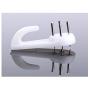 LY-ONE 15 pcs Non-Mark Hooks for Picture Photo Frame 2-inch 25lbs Hardwall Hangers