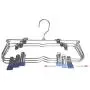 Heavy Duty 6 Tiers Metal Racks Skirt Pants Clothes Hanger Metal Foldable Wardrobe Storage Household Organizer Drying Hanger 4pcs Random Color Heavy Duty 6 Tiers Metal Racks Skirt Pants Clothes Hanger Metal Foldable Wardrobe Storage Household Organizer Drying Hanger 4pcs Random Color