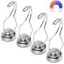 30lb Swivel Swing Powerful Magnetic Hooks Magnetic Swivel Hooks - Heavy Duty Super Strong Hook Magnet Set - Best For Refrigerator, Door Coat Hook, Grill Utensils, Cruise Cabin Wall, Garage Tool Hanger