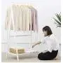 ZHWEI Coat Racks Solid Wood Coat Rack Hanger Floor-Standing Hanging Clothes Rack Multifunction Bedroom Stable Durable (Size : 100CM)