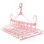 EvaroFly Multipurpose Portable Folding Hanger, Save Space Storage Clothes Hanger, Travel -Pink 53x41x40cm
