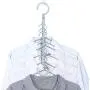 10pcs Random Color 5 Holes Space Saving Plastic Clothes Hanger Hanging Organizer Windproof Multi-Port Hook Folding Rotating 10pcs Random Color 5 Holes Space Saving Plastic Clothes Hanger Hanging Organizer Windproof Multi-Port Hook Folding Rotating
