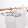 10pcs Random Color Fly Angel Plastic Clothes Shirts Hanger, Cute Pretty White Grey Loving Heart Scarf Underwear Dress Hanger Rack