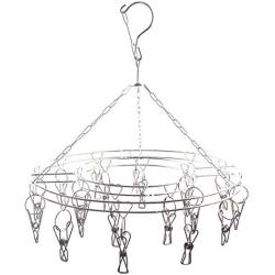 Clothes Hangers Decorative, Clothes Hangers Bulk Laundry Hanger Clothes Drying Clip Holder Underwear Bra Socks Airer Rack, Material Stainless steel