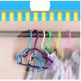 10pcs Random Color Portable Clothes Hanger Kids Children Toddler Baby Clothes Coat Plastic Hangers Hook Household