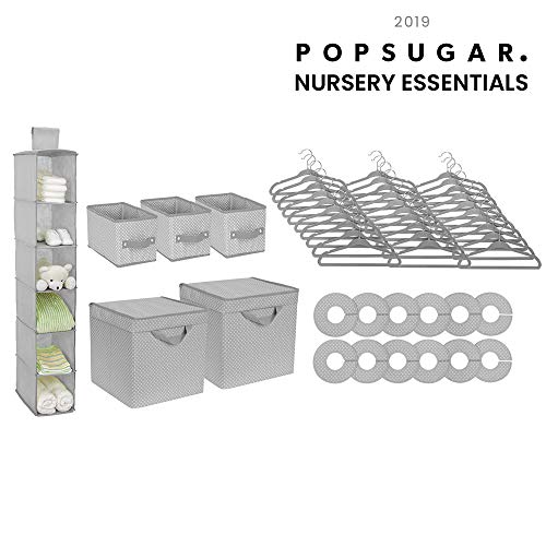 Delta Children Nursery Storage 48 Piece Set, Dove Grey