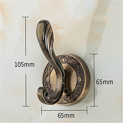 Wall-Mounted Coat Rack, Metal Coat Hat Hook Bath Towel Clothes Hanger Rail Garment Zinc Alloy Hooks Wall Mount for Entryway Kitchen Home Office Garage Organizer Storage for Coat, Scarf, Bag, Hat