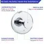 HOME SO Bathroom Hook with Suction Cup Holder - Removable Shower & Kitchen Hooks Hanger for Towel, Bath Robe, Coat, Loofah (2-Pack)