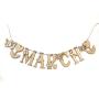 ADORNit, DIY Wood Swag Banner Hanger, Home Decoration - March