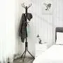 SONGMICS Metal Coat Rack 12 Hooks Display Hall Tree for Clothes Hats and Bags Espresso SONGMICS Metal Coat Rack 12 Hooks Display Hall Tree for Clothes Hats and Bags Espresso