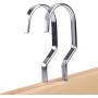 GEQWE Hanger Scarf Hanger Wooden Storage Circle Rack 5 Loops for Scarves Neck Ties Belts Space-Saving 2 Pack for Camisole, Jacket, Pant, Dress Clothes Hangers (Color : Natural)