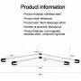 8 PCS Adjustable Multi-Functional Stainless Steel DIY Telescopic Clothes Hanger Wardrobe Hanger for Kids and Adults Decoration