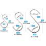 The Same 15 Pack Stainless Steel S Shaped Hooks Heavy Duty S Hooks for Kitchen, Work Shop, Bathroom