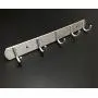 Saim Aluminium Alloy 5 Hanger Towel Hat Coat Clothes Wall Mount Rack Hook
