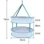 MOWANG Portable Folding Drying Rack Hanging Clothes Laundry Hangers Dryer Net For Underwears Women Lingerie Woollen Sweater Baby Garments (#1)