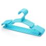 10pcs Random Color Portable Clothes Hanger Kids Children Toddler Baby Clothes Coat Plastic Hangers Hook Household