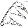 SunTrade Stainless Steel Laundry Drying Rack Clothes Hanger with 10 Clips,Set of 2,for Drying Towels, Diapers, Baby Clothes,Underwear, Socks Gloves