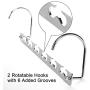 MoonFly Space Saving Magic Clothes Hangers, Wardrobe Hanger Organizer, Multifunctional Cascading Clothing Organizers with Sturdy Metal for Closet, Cabinet, Armoire (8 Pack)