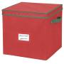 Christmas Ornament Storage Boxes with Lid - Store up to 64 Christmas Ornaments and Holiday Decor, a Storage Cube and Christmas Boxes Container to Preserve Holiday Decorations ? Durable 600D Material