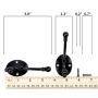 Coat Hooks, Upgrade Version Wall Mounted Hooks Heavy Duty Utility Hooks with Screws Cup Hooks Retro Double Hooks