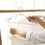 TOPBATHY 5pcs Clothes Hangers Non Slip No Shoulder Bump Suit Hangers Durable Space Saving Clothes Hangers Coat Sweater Jackets Pants Shirts(Mixed Color)
