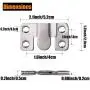 Furniture Flush Mount Bracket- Headboard Wall mount Hardware- Large Picture Hangers- Heavy Duty photo Frame Hook- Stainless Steel Interlocking Z Clips for Large Picture Display Art Gallery (2 Sets )