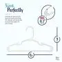 USA Made 60 Premium Childrens Hangers, Very Durable Heavy Duty Tubular Kids Hangers, Made in The USA to Last a Lifetime! Designed to Fit Children Babies Value Pack of 60 - (White) (Renewed)