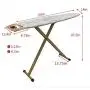 Duwee Ironing Board with Heat Resistant Cover and 10mm Thicken Felt Padding,Strong Steel T-Legs,Safety Stream Iron Rest,Clothes Hanger,14”x54”Ironing Area Duwee Ironing Board with Heat Resistant Cover and 10mm Thicken Felt Padding,Strong Steel T-Legs,Safety Stream Iron Rest,Clothes Hanger,14”x54”Ironing Area