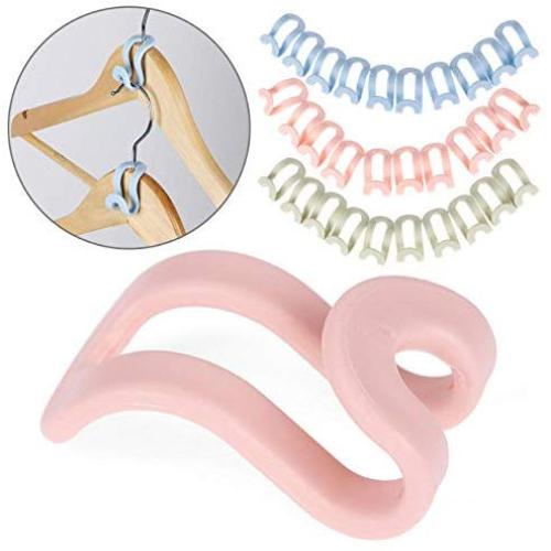 20pcs Random Color Creative Mini Clothes Hanger Plastic Home Easy Hook Closet Organizer Storage Rack Holder Hook Clothes Hanger