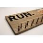 Marathon Medal display 23x9 with 10, 19 or 30 PEGS-running medals and race bibs holder-running medals and race bibs hanger-Marathon(CWD-569)