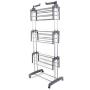 leveraYo Portable Practical Clothes Dryer Rack 3 Tier Folding Clothes Airer Laundry Dryer Rack in/Outdoor Hanger Storage Holder Suitable for a Variety of Clothes Contemporary