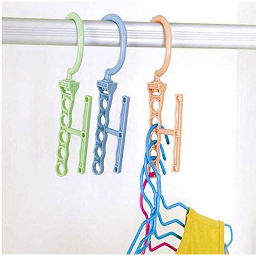 5Hole Practical Clothes Hanger Rack Space Saver Organizer Magic Hanger Closet Organizer Space Save 10pcs Color Random 5Hole Practical Clothes Hanger Rack Space Saver Organizer Magic Hanger Closet Organizer Space Save 10pcs Color Random