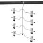 DOIOWN Skirt Hangers 4 Tier Pants Hangers Space Saving Hangers Closet Organizer for Skirt, Pants(3 Pieces) (3 Pieces)