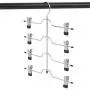 DOIOWN Skirt Hangers 4 Tier Pants Hangers Space Saving Hangers Closet Organizer for Skirt, Pants(3 Pieces) (3 Pieces)