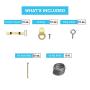Picture Hanging Kit Tools Set - Picture Frame Hanger Tool 222 Pieces Set Heavy Duty Photo Hanger Accessories Picture Hanging Wire Hooks Nails and Stubby Claw Hammer
