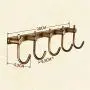 SPLY DTEM Jacket Hook Row Hook Copper Towel Hook European Hanging Wall Coat Hook Clothes Towel Hanger Bathroom Kitchen