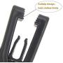 Fushing Plastic Hanger Clips, 50 Pack Black Finger Clips for AmazonBasics Velvet Standard/Shirt/Dress/Suit/Pants Hangers
