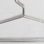 Clothes Hanger, FOME 30 Pack 17.7 inch 4mm Thickness Stainless Steel Hangers Strong Metal Wire Hangers Coat Hanger Standard Suit Hangers Standard Adult Size