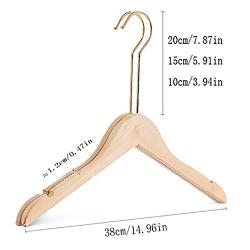 HJYPYJ Magic Hanger,Non-Slip Multifunctional Hanger Pants Rack,Solid Wood Durable Smooth and Wear Resistant,Space Saving Organizer Hanger Tasteless/B / 20cm